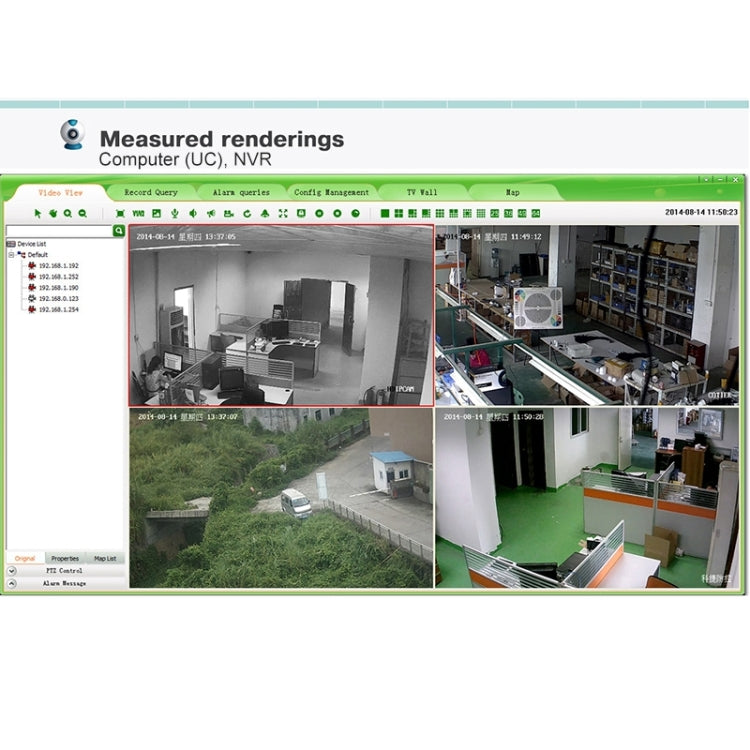 N4B3M 4Ch 720P P2P ONVIF 1.0 Mega Pixel IP Camera NVR Kit, Support Night Vision / Motion Detection, IR Distance: 20m