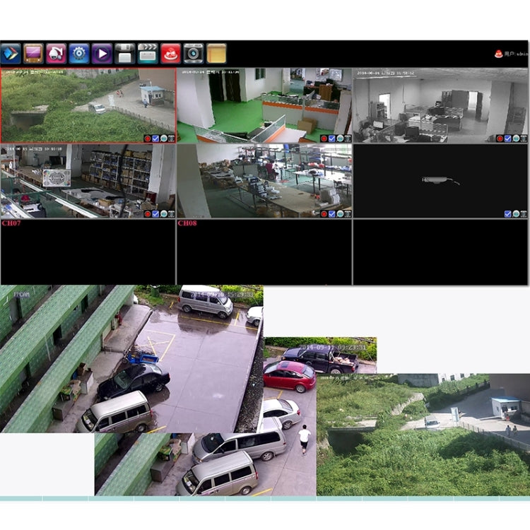 N4B3M 4Ch 720P P2P ONVIF 1.0 Mega Pixel IP Camera NVR Kit, Support Night Vision / Motion Detection, IR Distance: 20m