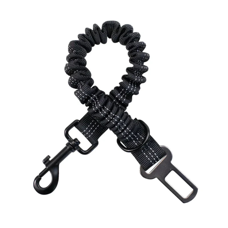 Dog Car Seat Belt Dog Seat Belt Leash Vehicle Belt Adjustable Cushioning Elastic Reflective Safety Rope for Dogs Cat