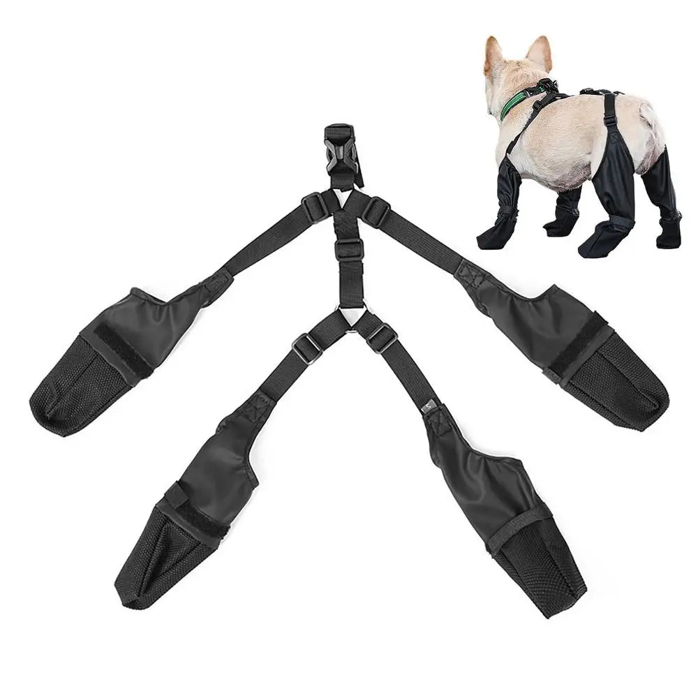 Dog Shoes Waterproof Ajustable Dog Boots Pet Breathable Shoes Soft French Bulldog Shoes Outdoor Protector Accessories Pet Supply
