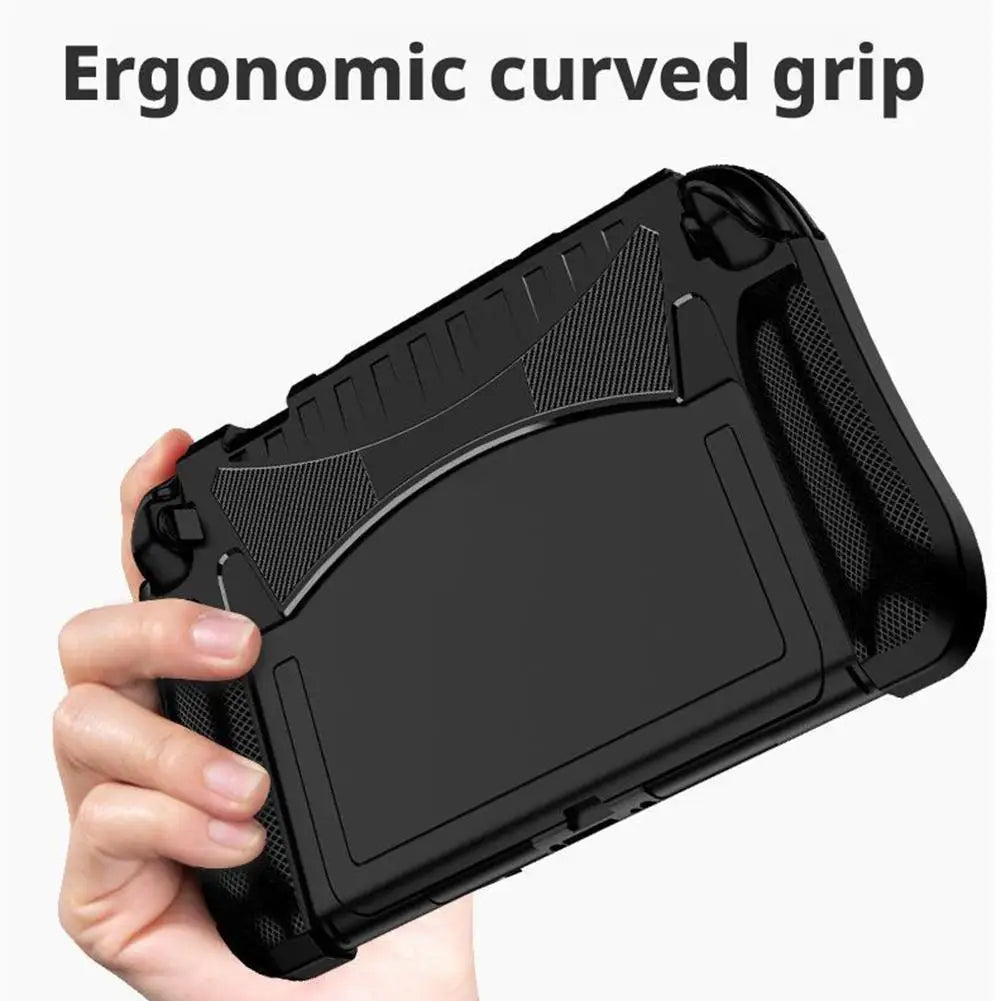 Game Console Protective Case Silicone Grip Case For Switch 2  With Stand Thumb Grip Integrated Game Console Protective Soft Case