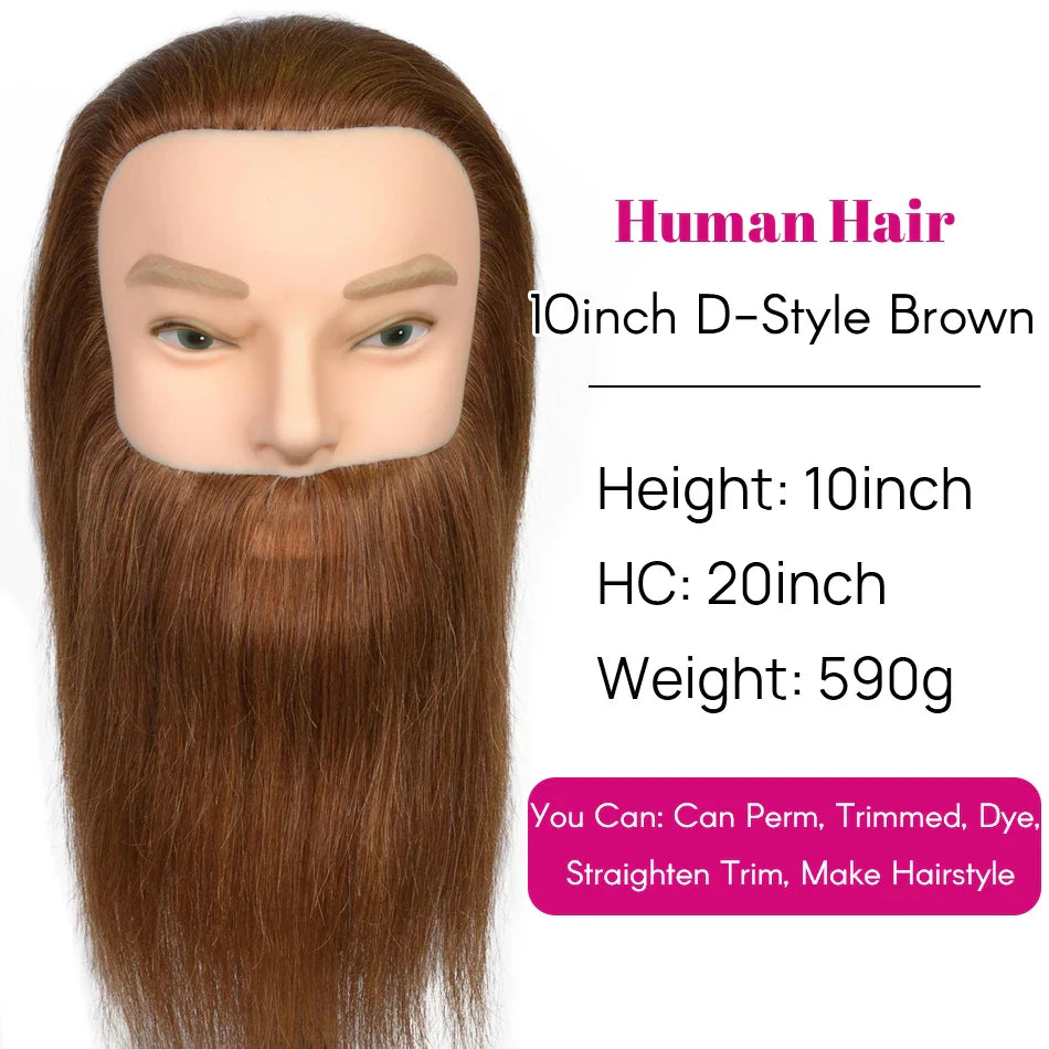 100% Real Human Hair Mannequin ,Styling Heads Cosmetology Practice Heads.