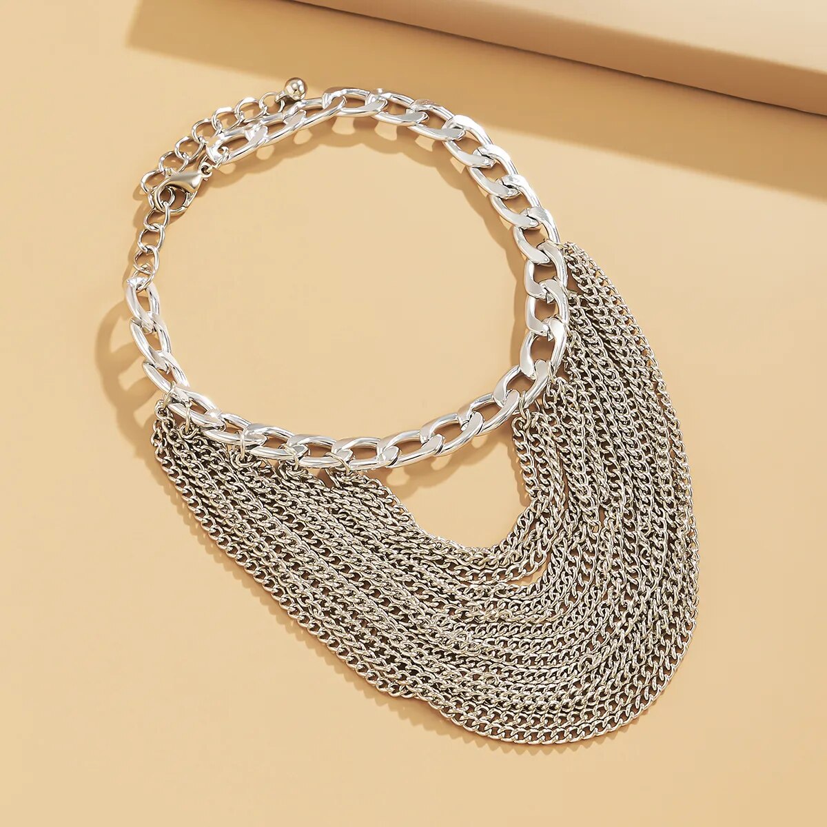 New 1 PC Multilayer Link Chain Tassel Anklets for Women Bracelet on the Leg Decoration on Foot Sandals Beach Accessories