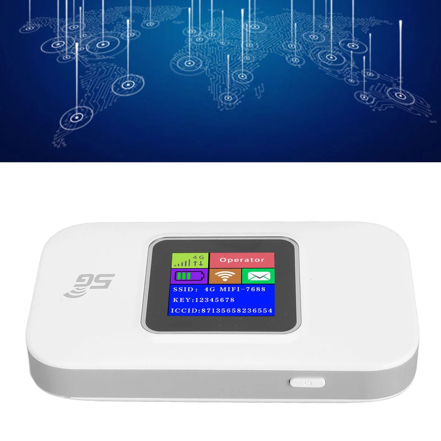 4G Portable WiFi LCD Display USB Powered Plug and Play Security Encryption Wireless Portable WiFi Router High Speed for Phones