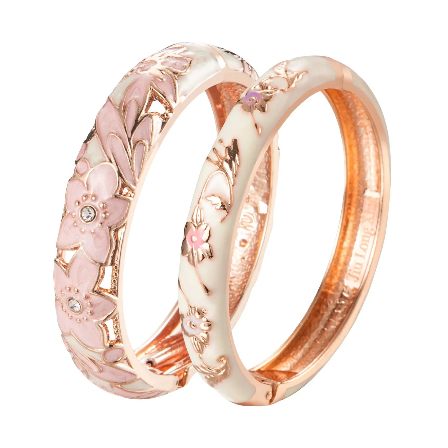 Bangle for Women Double Enamel Bangle Set Cloisonne Women's Jewelry