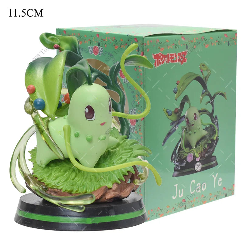 Anime Pokemon Figures Squirtle Charizard Bulbasaur Charmander Vulpix Special Effects Scene Version PVC Action Figure Model Toys