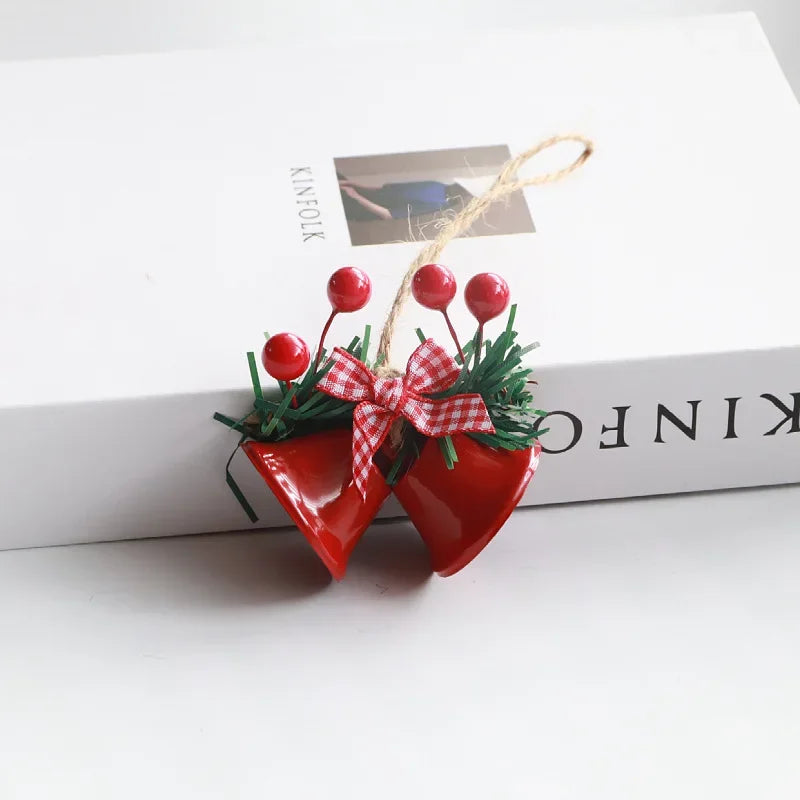 1pc Christmas Bells Christmas Tree Jingle Bells Hanging Pendant Xmas New Year 2024 Ornament Christmas Decoration