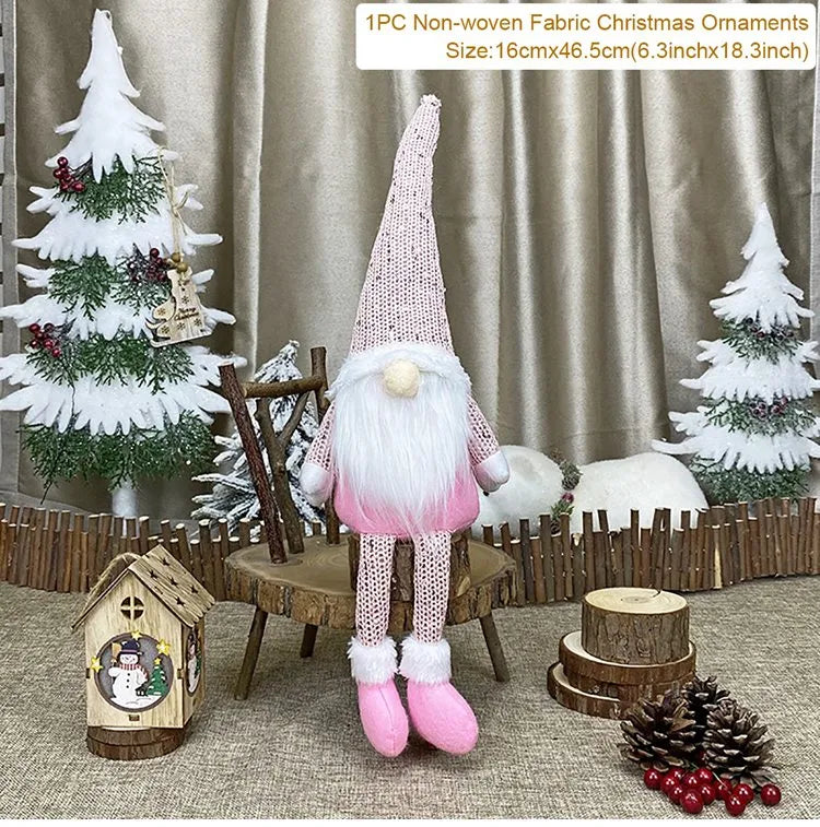 Christmas Faceless Doll Gnome 2023 Merry Christmas Decorations For Home Cristmas Ornament Xmas Navidad Natal New Year 2024
