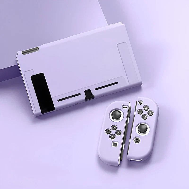 Protective Case Compatible with  Switch OLED Console and Joy-Cons,Switch Can Be Inserted in Dock with Shell Nintendo Switch Skin