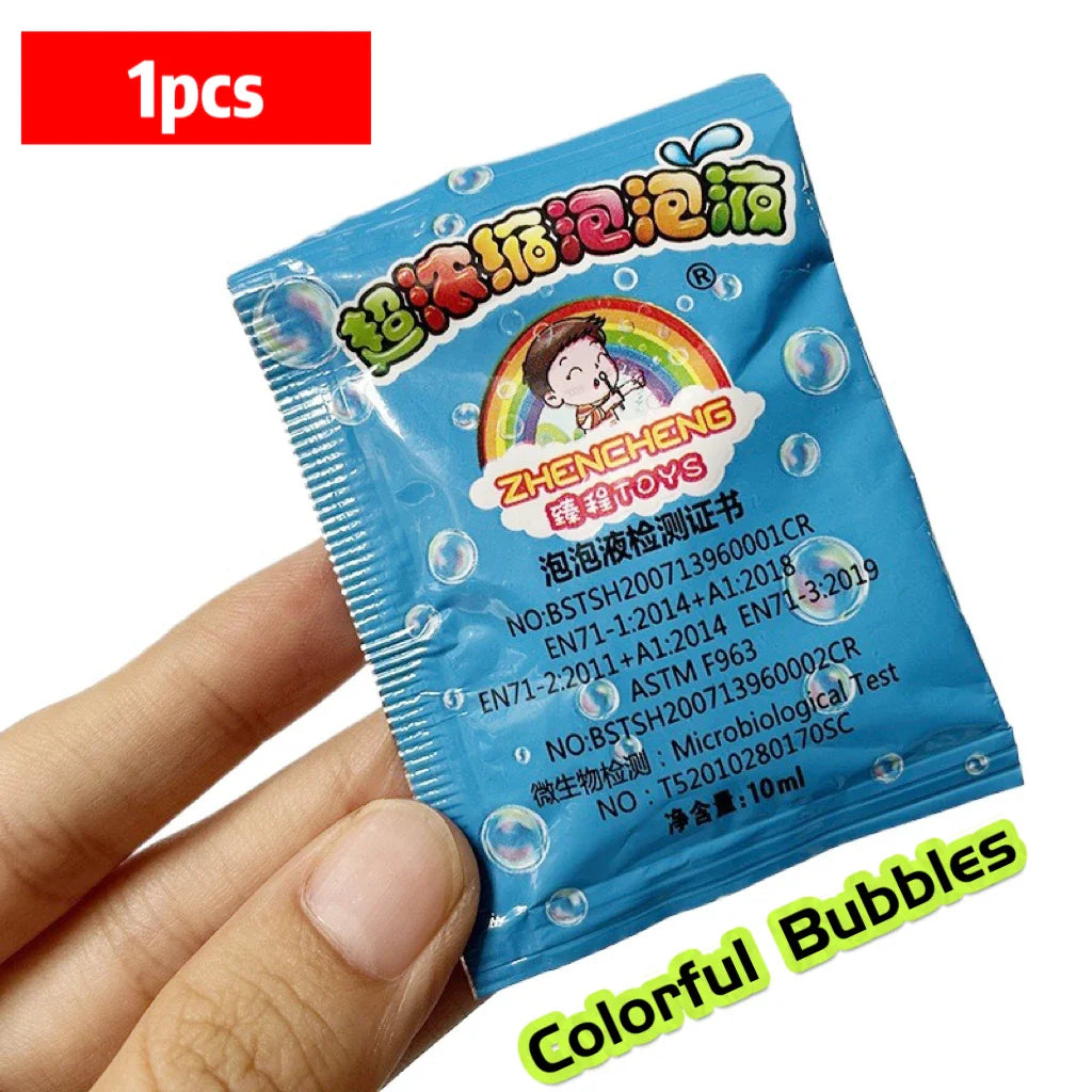 1-10pcs Bubble Machine Refilling Color Bubble Concentrate 10pcs ≈ 500ml Bubble Gun Refilling