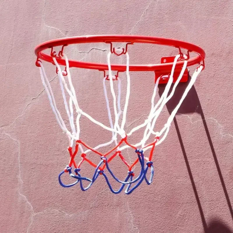 Wall Door Mounted Children Basketball Hoop Rim Screws Installed Goal Net Indoor Outdoor Shooting Practice Sports Toy Equipment