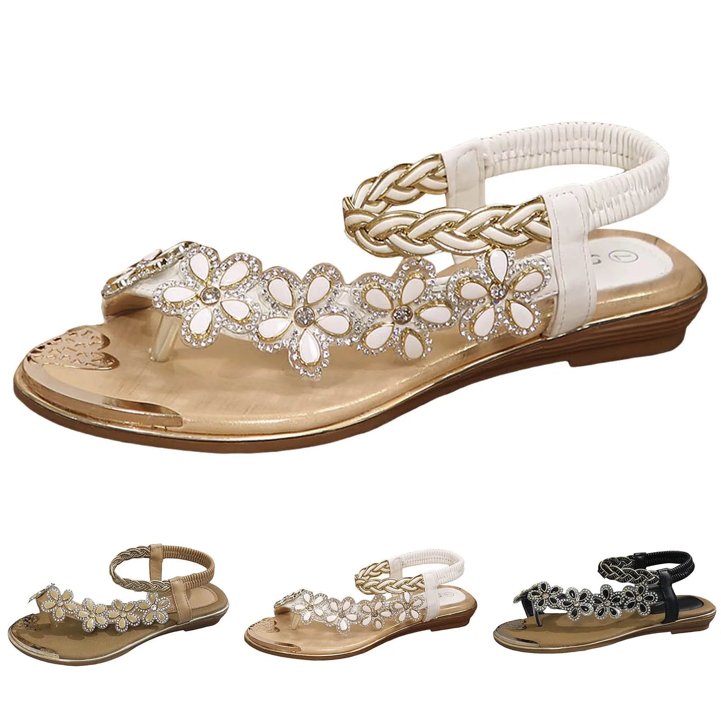 Thong Sandals For Women Cool Slippers Female Soft Soled Non Slip Wear Resisting Flat Beach Flops Lady Sandals Women Sandals 37