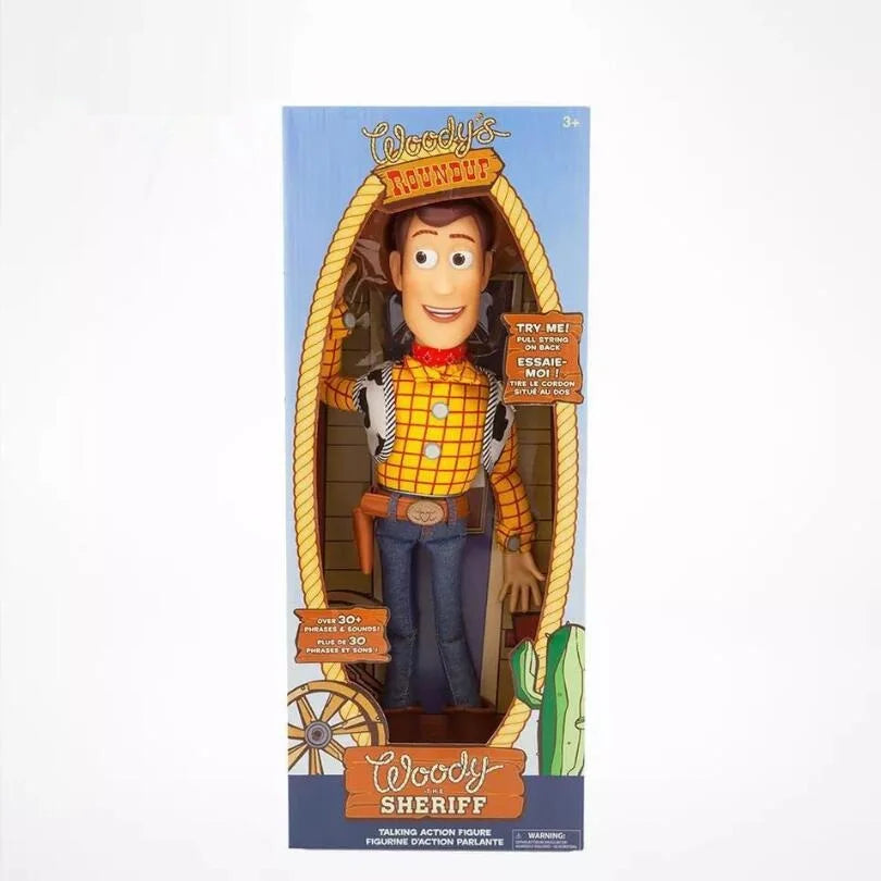 Disney Toy Story 4 Sheriff Woody Cowboy Talking Sound and Light Pixar Buzz Lightyear Jesse Action Figure Model Children Toy Gift
