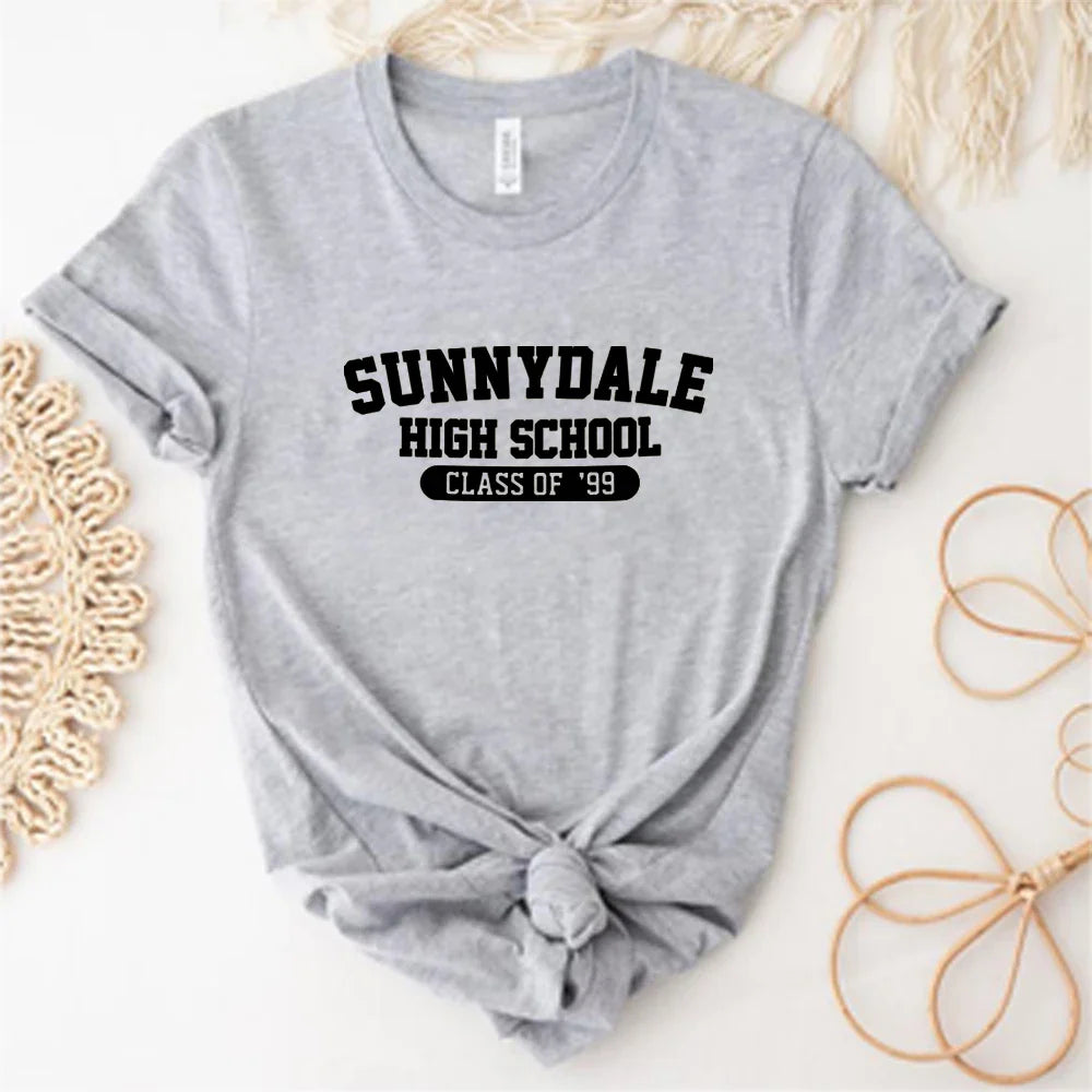 Sunnydale High School Class of '99 T Shirt Buffy The Vampire Slayer Shirt Aesthetic Sunnydale Tee Unisex Short Sleeve Tops