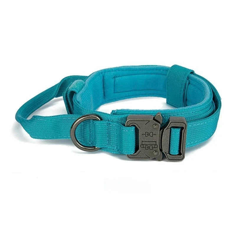Tactical Dog Collar Adjustable Nylon Dog Supplies With Heavy Duty Metal Buckle Durable Training Collar For Medium And Large Dogs