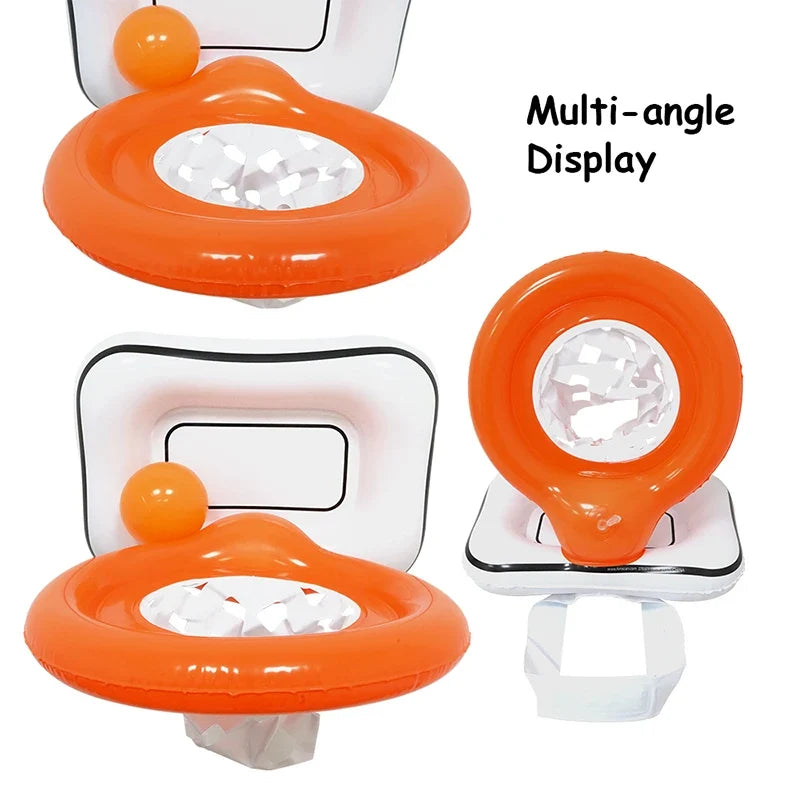 Mini Inflatable Basketball Hoop Outdoor Indoor Throwing Toys Inflatable Pump Funny Game Toy Basketball Toys