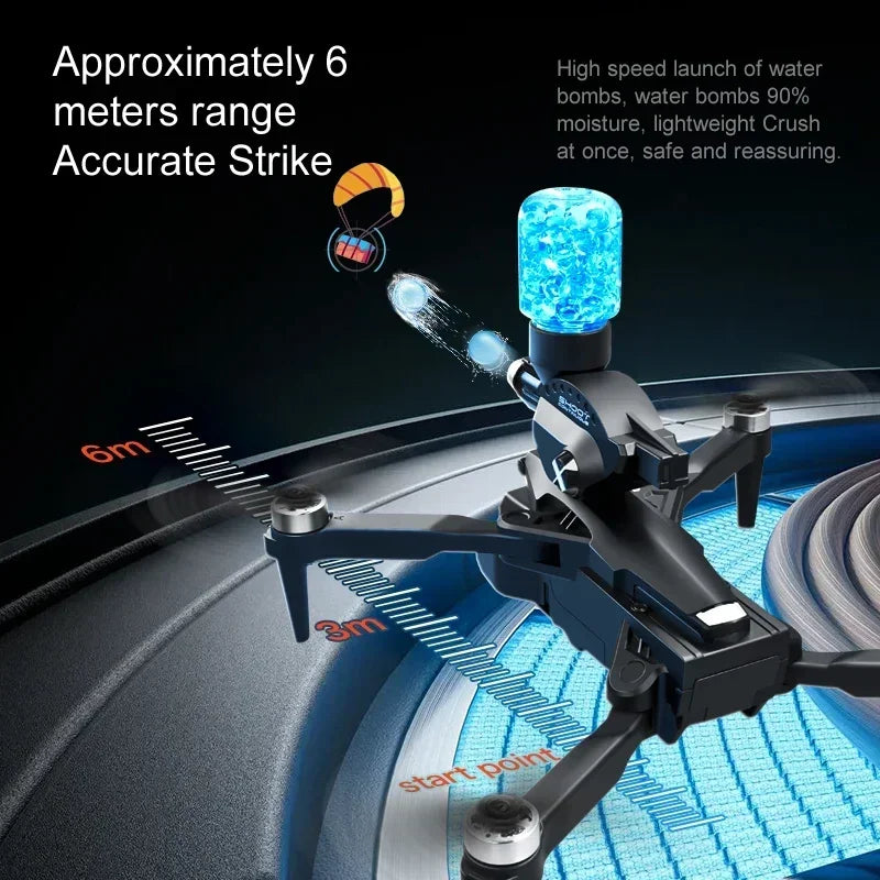 K11Max Rc Professional Drone three Camera Water Bomb Drone Aerial Vehicle 8K HD Opticals Flow Aerials Security Monitoring Drones