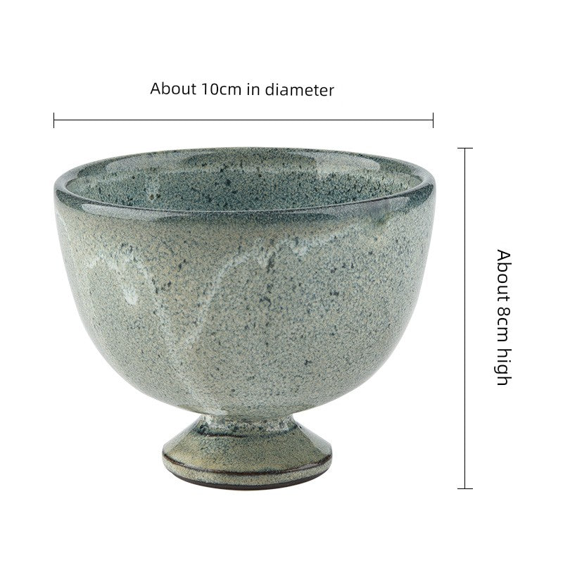 Scandinavian Style High Leg Anti-Scald Underglaze Household Bowls