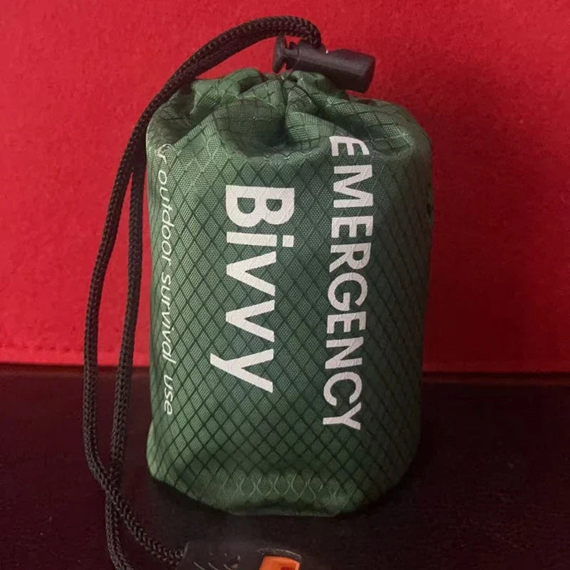 Emergency Sleeping Bag Survival Blanket Thermal Mylar Bivy Sack Lightweight Waterproof Portable Shelter For Camping Hiking
