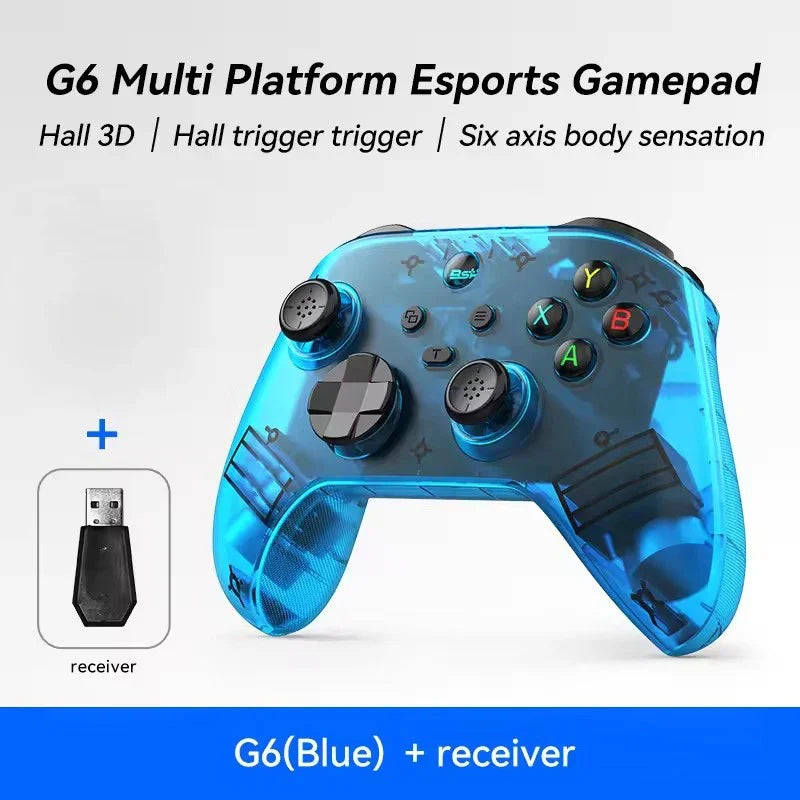 G6 BT-Compatible Wireless Controller For NS/NS Lite/NS Oled Console Gamepad Android Phone PC Joystick Controle with 6-Axis