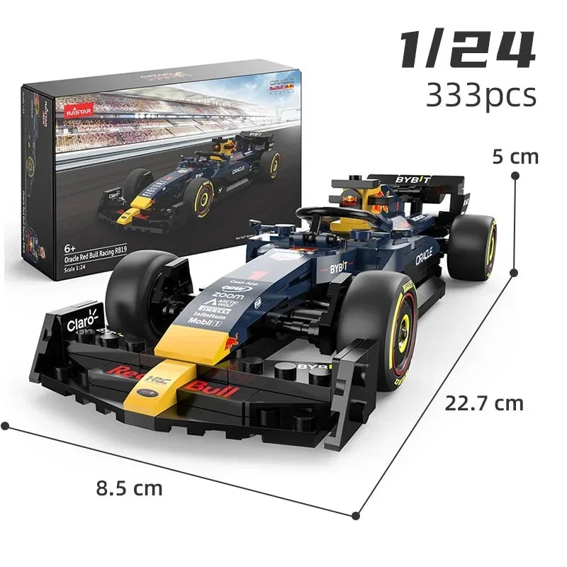 1/24 2023 F1 Red Bull RB19 #1 Max Verstappen #11 Perez Formula Racing Car Building Block Model Assembling Toy Vehicle Bricks