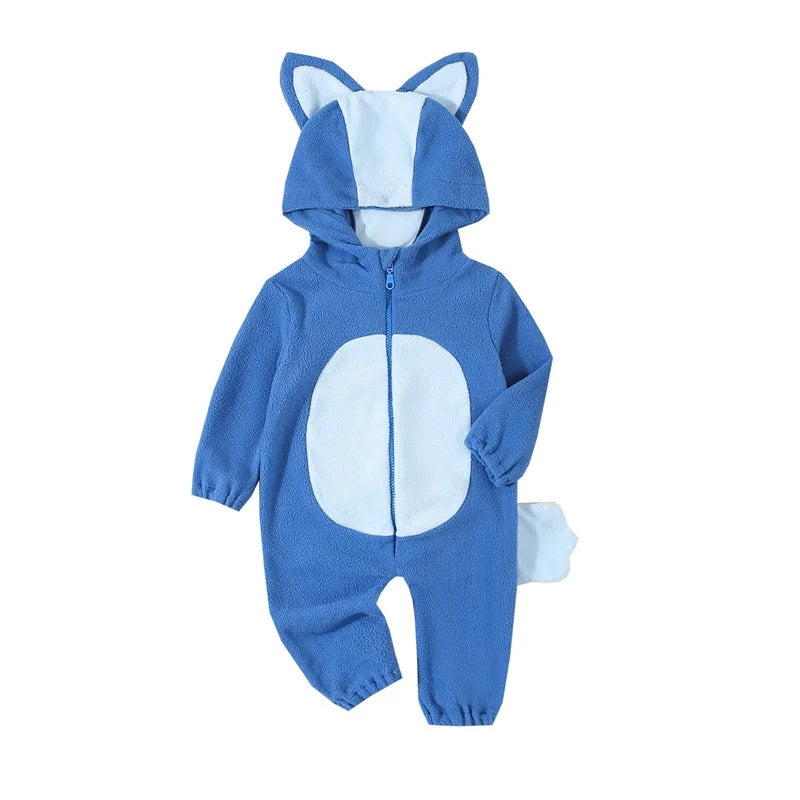 Cartoon Blue Orange Dog Costume for Toddler Baby Boys Girls Halloween