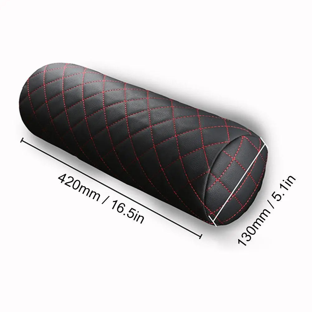 Luxury Car Seats Neck Pillow Leather Memory Soft Breathable Comfortable Relax Neck Support Car Office Chair Headrest Protector