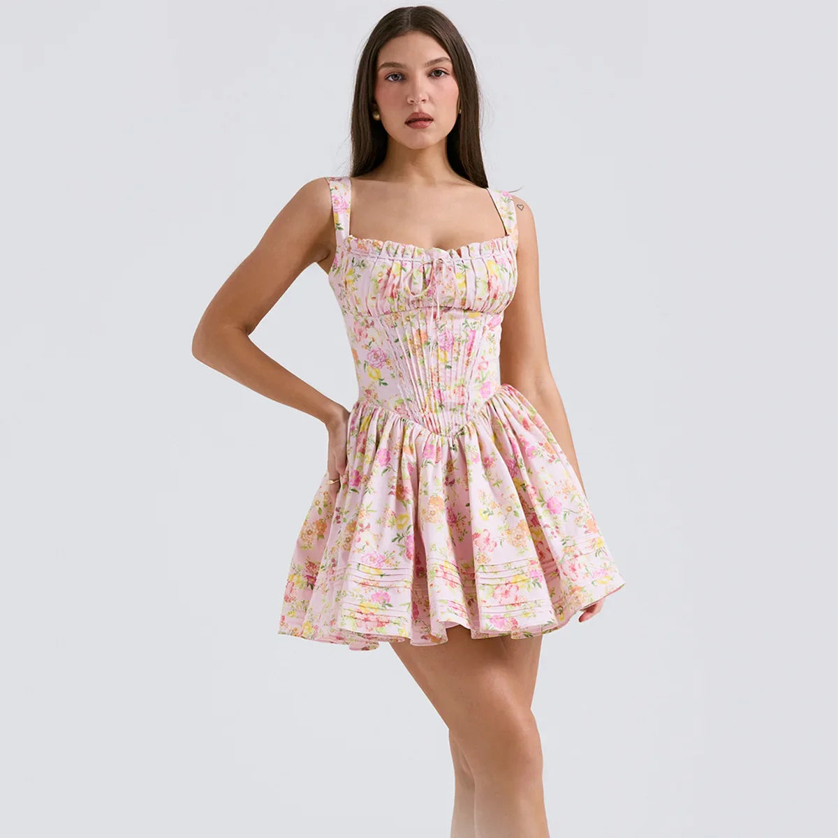 Mingmingxi Summer Elegant and Beautiful Women's Dresses 2024 New Arrivals A Line Birthday Party Dresses Casual Graduation Dress