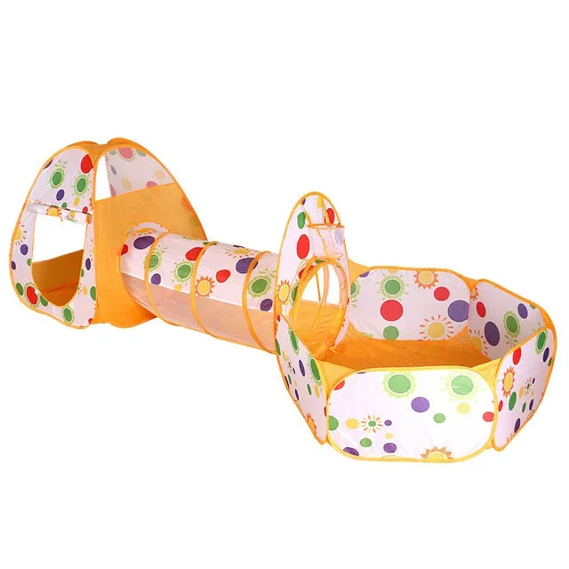 3 In 1 Children Ball Pool Baby Ballon Playpen Portable Kids Tent Ball Pit Crawling Tunnel Kid Playground Yard Rooom Pool Gift