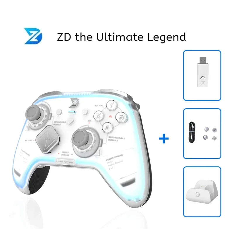 ZD Ultimate Game Controller Elite Modular Sensory Rgb Switch Phone Bluetooth Controller Ns Tablet Steam
