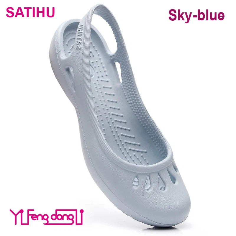 Ultra-light Women's Clogs: Breathable Soft Elastic Waterproof Non-slip Easy To Clean Versatile And Stylish For Commuting Work