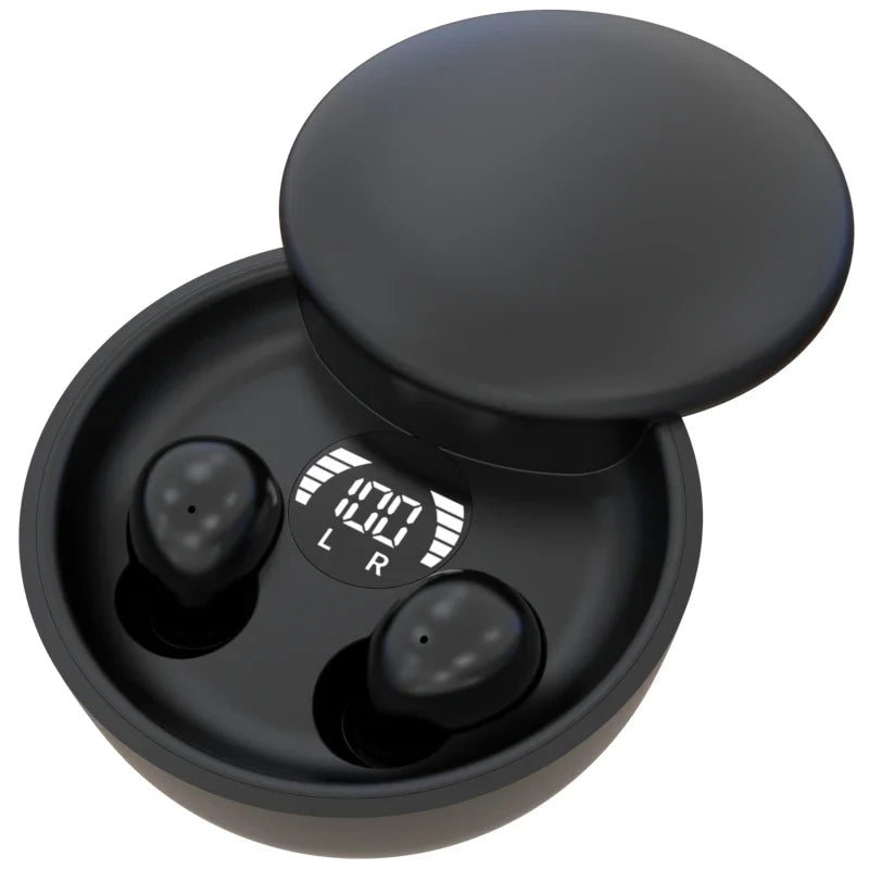 Wireless Bluetooth sleeping Headphones Noise canceling earbuds Hidden Headset Mini Invisible Earphones With Mic Sport Waterproof