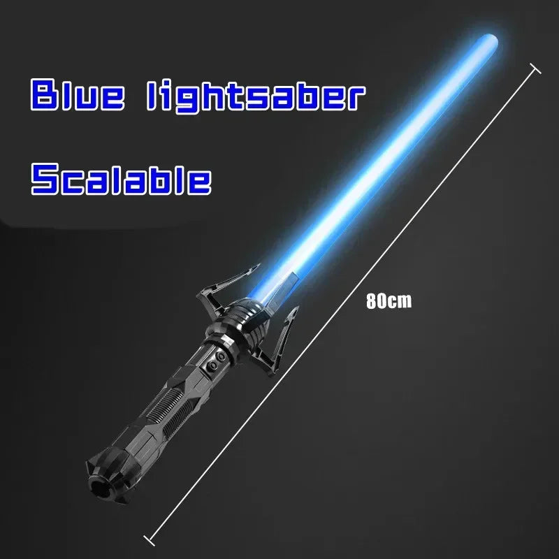 2024 New Laser Sword Toy Star Light Sword Luminous Fluorescent Rod Laser Rod Children's Sword Toy War Gift Outdoor Toys Scalable