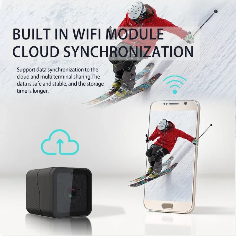 1080P High-Definition Wireless Small Camera, WiFi Hotspot Mini DV Camera, Outdoor Sports Camera, Motorcycle Driving Recorder