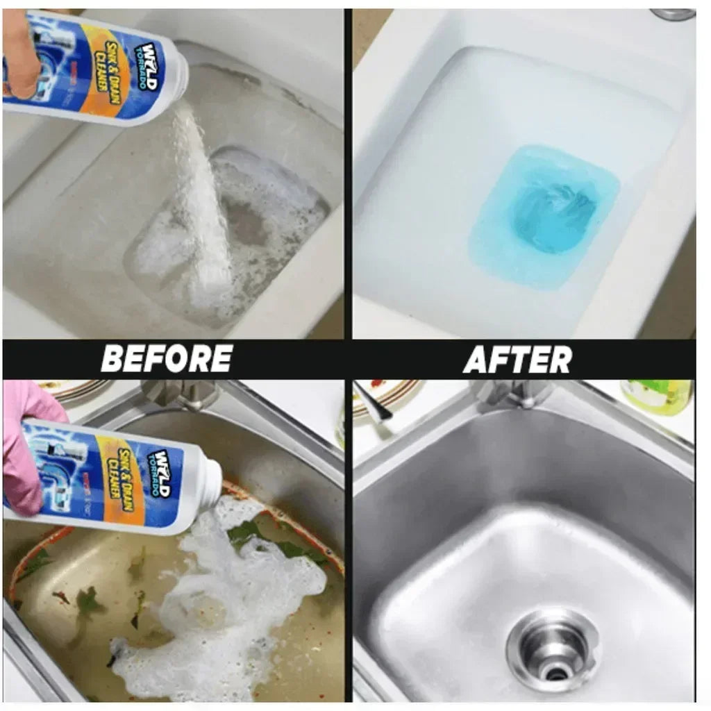 Sink Drain Cleaner Chemical for Kitchen, Toilet, Pipe Dredging Clear, Pipe Sink Cleaner.