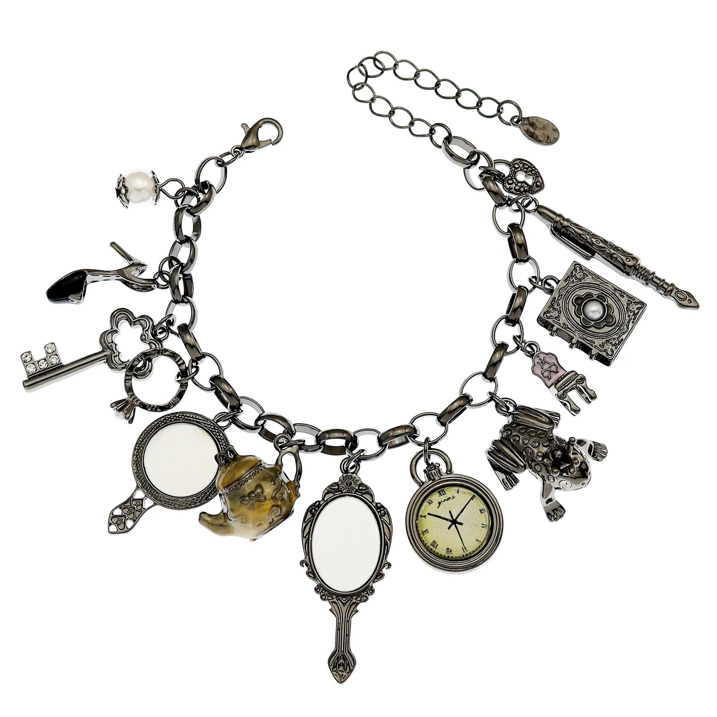 Women's Mythology Fairytale Bracelets Beads Charms Mermaid Seahorse Link Chain Crystal Bangle Armband Aesthetic Jewelry Vintage