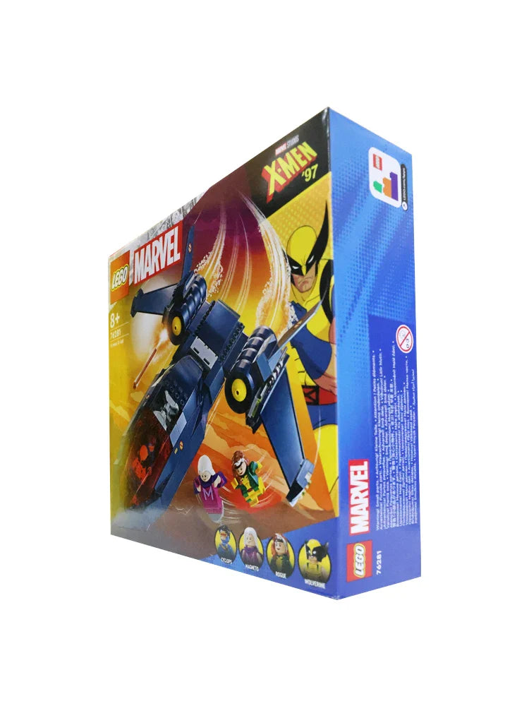 LEGO 76281 Marvel X-Men X-Jet Toy Plane Model Building Kit