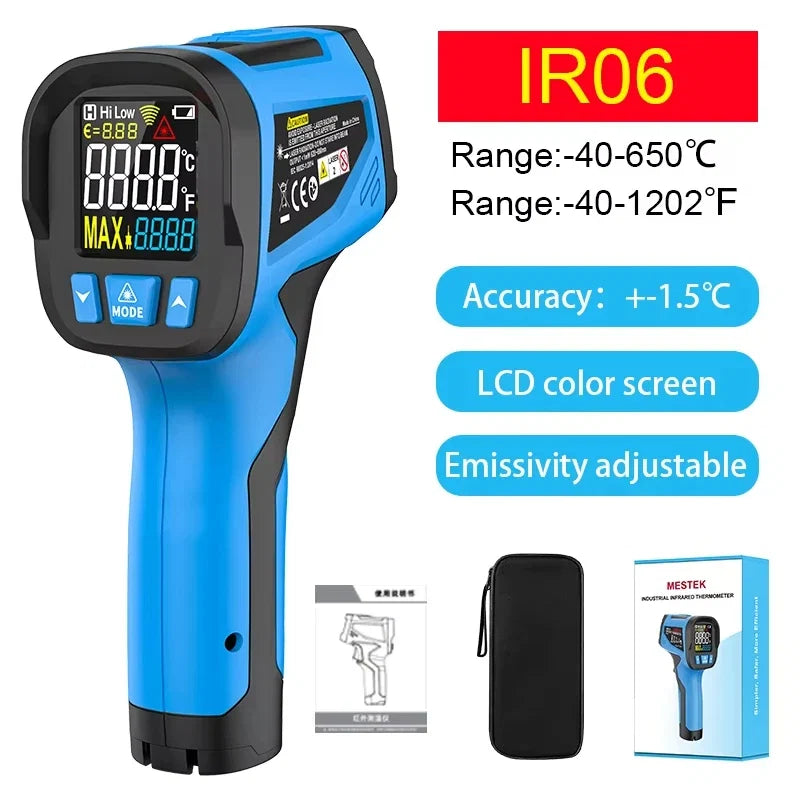50 to 800 Degree Mestek Digital Infrared Thermometer Laser Temperature