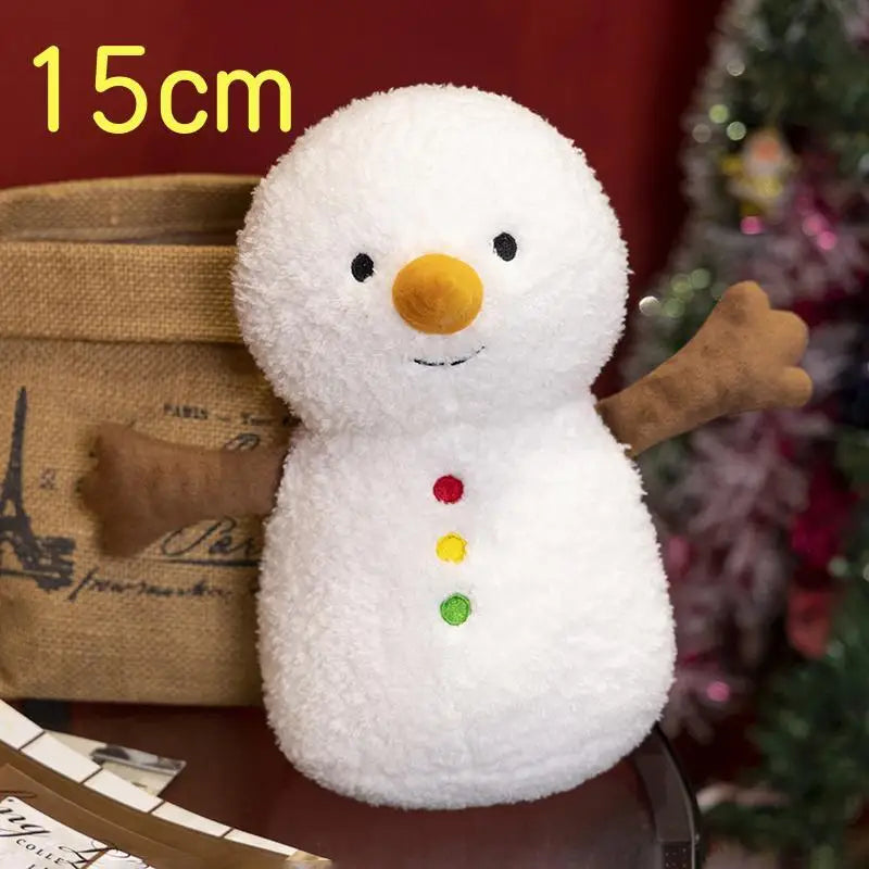 Christmas Decoration Ginger Bread Plush Pillow Stuffed Santa Claus Snowman Doll Christmas Tree Garland Cushion Best Gifts