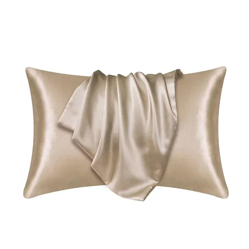 100% Silk Pillowcase  Silky Satin Comfortable Pillow Covers.