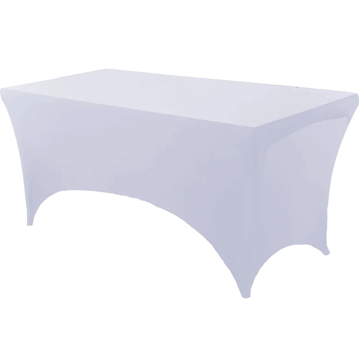 Spandex Tablecloth Tight Fitted Washable and Wrinkle Resistant Stretch Rectangular Patio Table Cover for Event Wedding Parties