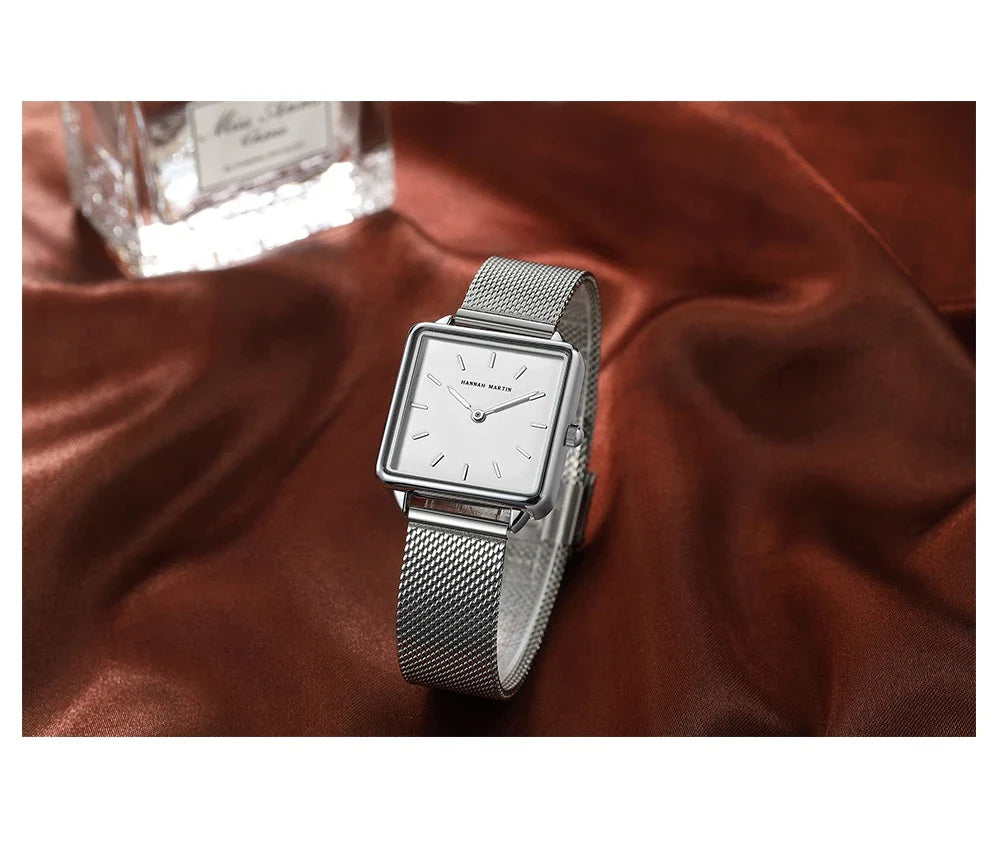 Simple Design Stainless Steel Strap Quartz Machine Core 3ATM Waterproof Wrist Watch Multifunctional Dropshipping Women's Watches
