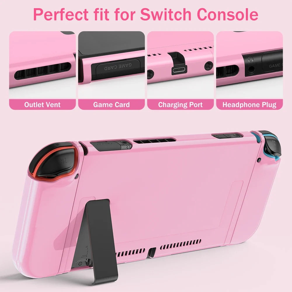 Switch Storage Bag 16 in 1 Switch Console Accessory With Switch Carry Case, Protective Case, Screen Protector Adjustable Stand