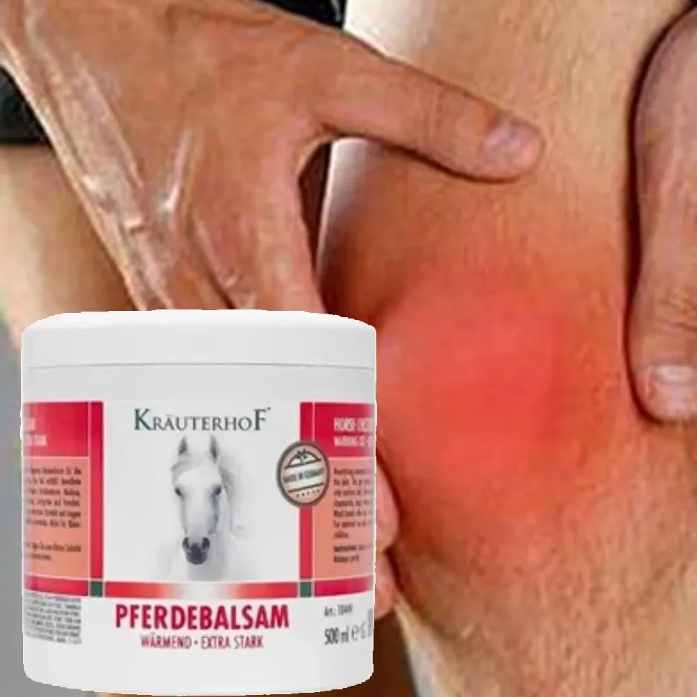 German Krauterhof Horse Chestnut Balm 500ml Pferdebalsam Warmend Extra Stark Warming Massage Gel Relax Calm Muscle Massage Cream