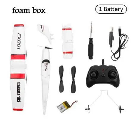 DIY RC Plane Toy EPP Craft Foam Electric Outdoor Remote Control Glider FX-801 901Remote Control Airplane DIY Fixed Wing Aircraft