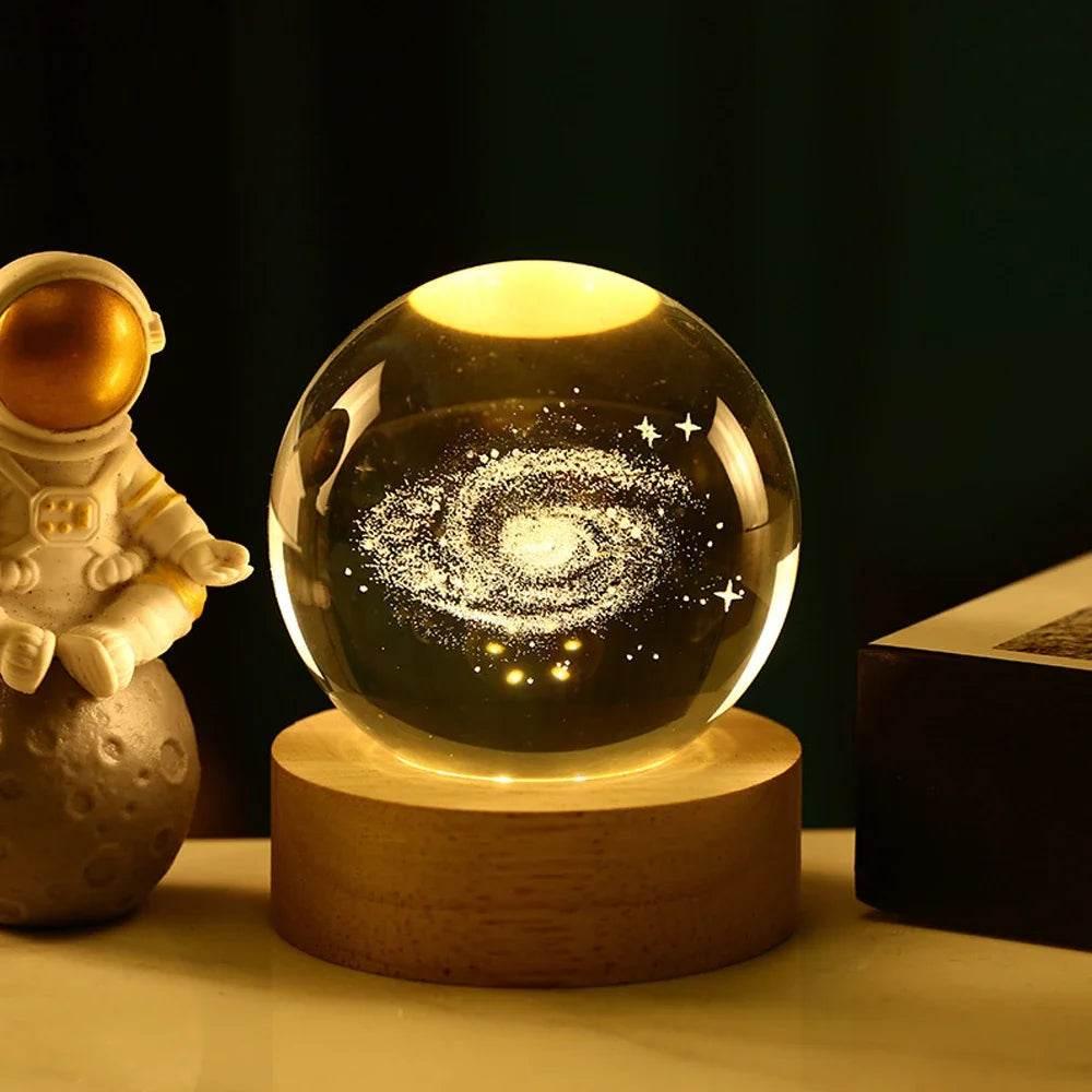Decorative Crystal Ball 3D Figures Night Light