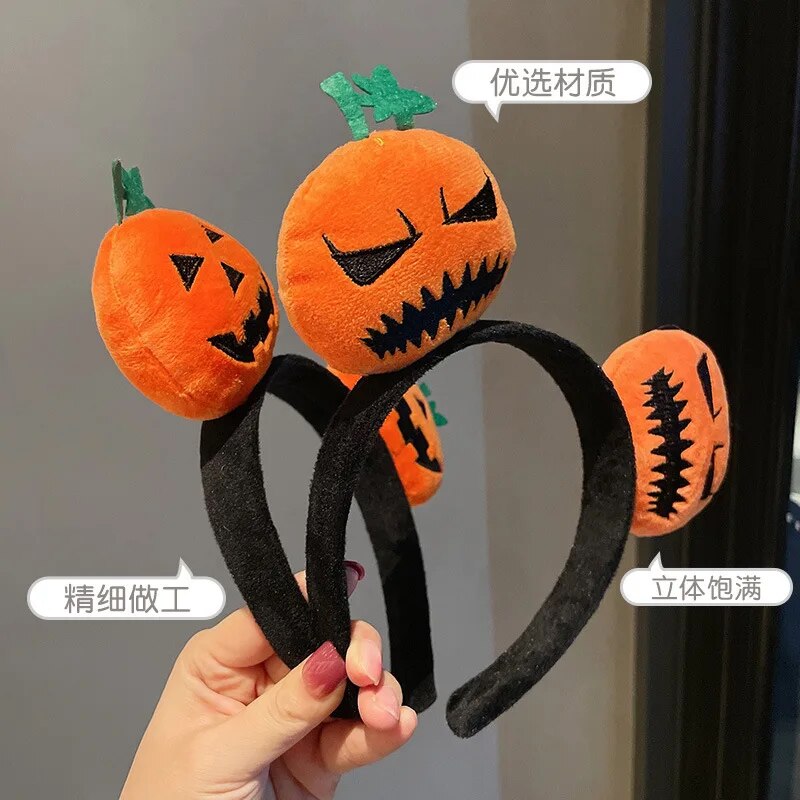 Halloween Party Decoration Funny Pumpkin Cloth Headband Ghost Festival Gifts Happy 2023 Halloween Costume For Kids Girl Headwear