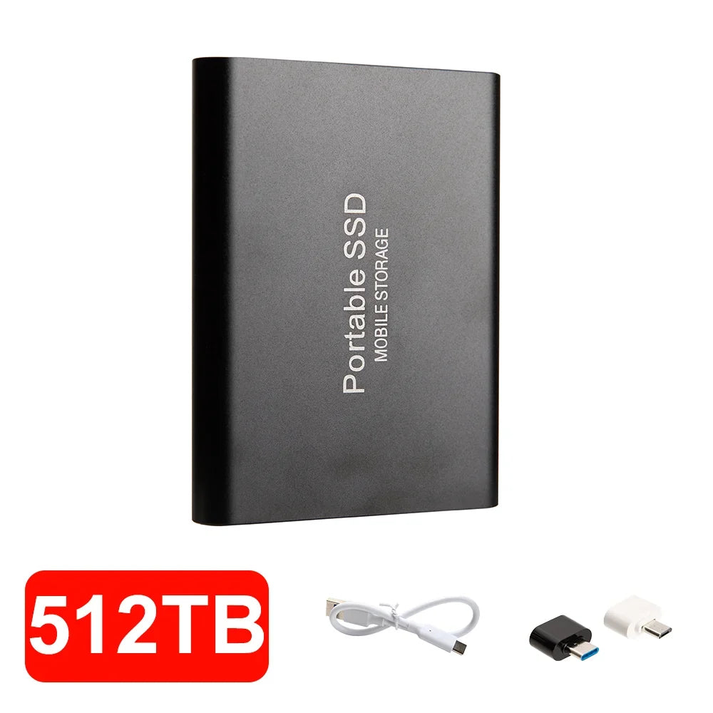 4TB Mini External Solid State Drive Portable SSD 8TB Hard Drive Small Size Quick Read Write Travel Backup Storage