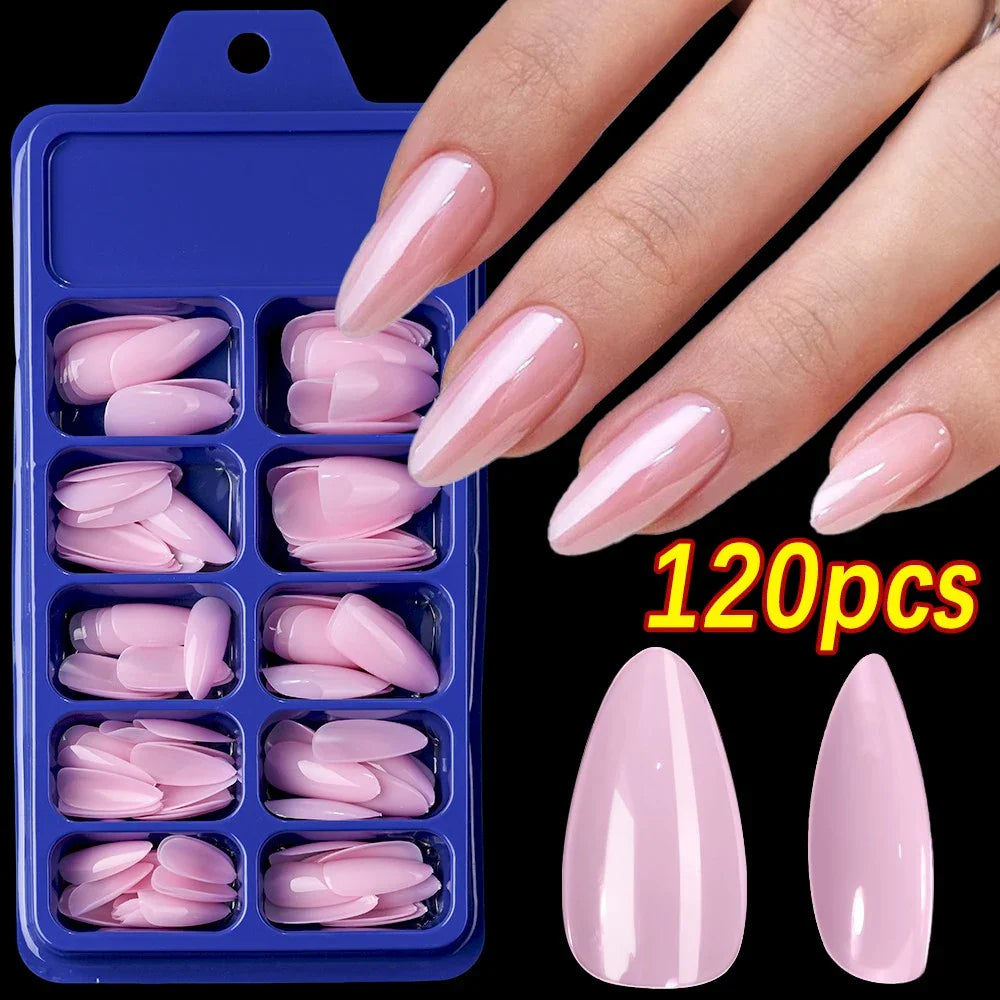 576pcs/Box Colorful Fake Nails Black Red Design, Oval Short Square Press On Mixed Full Cover Nail Tips.