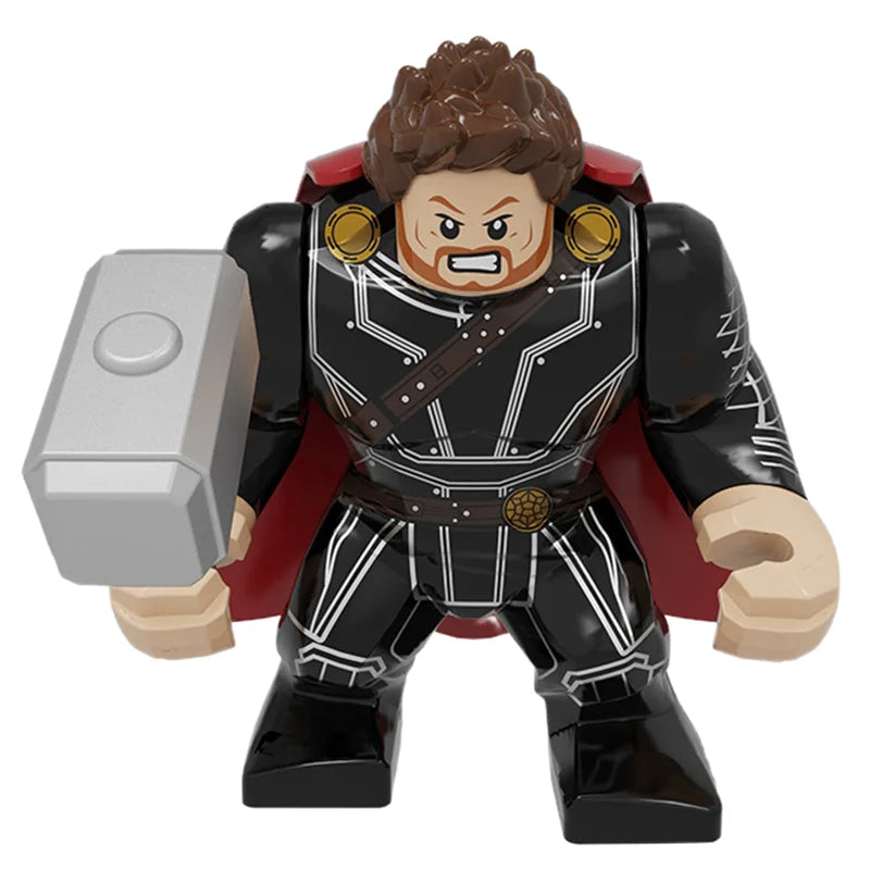 Building Blocks Marvel Transformation Figures Big Goblin Spiderman Iron Man Venom Captain Hawk Deadpool Technic Armor Gift Toys